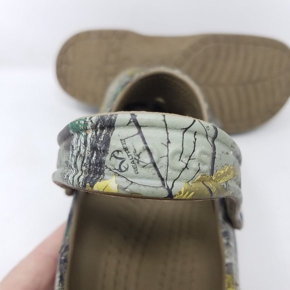 CROCS shoes green REALTREE cammo clogs‎ M10 / W12 main image 5